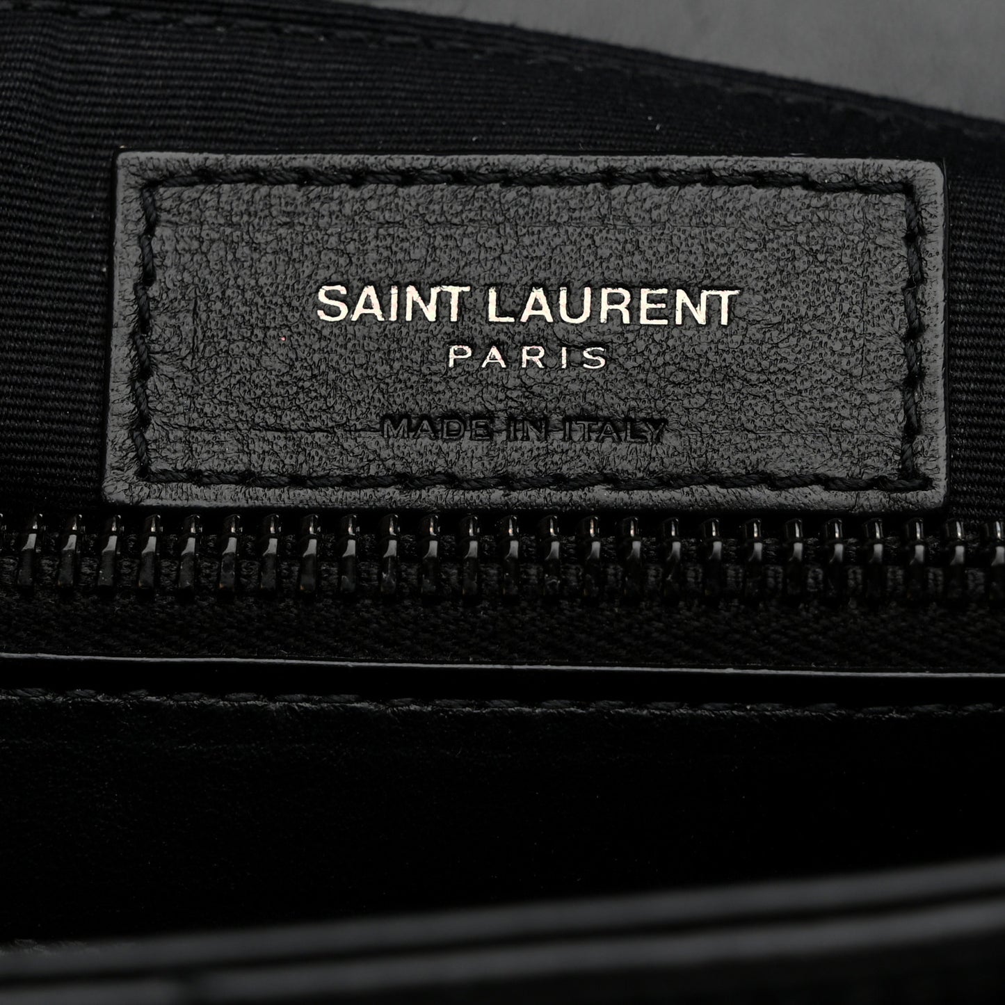 Calfskin Y Quilted Monogram Monochrome Medium Loulou Chain Satchel Black