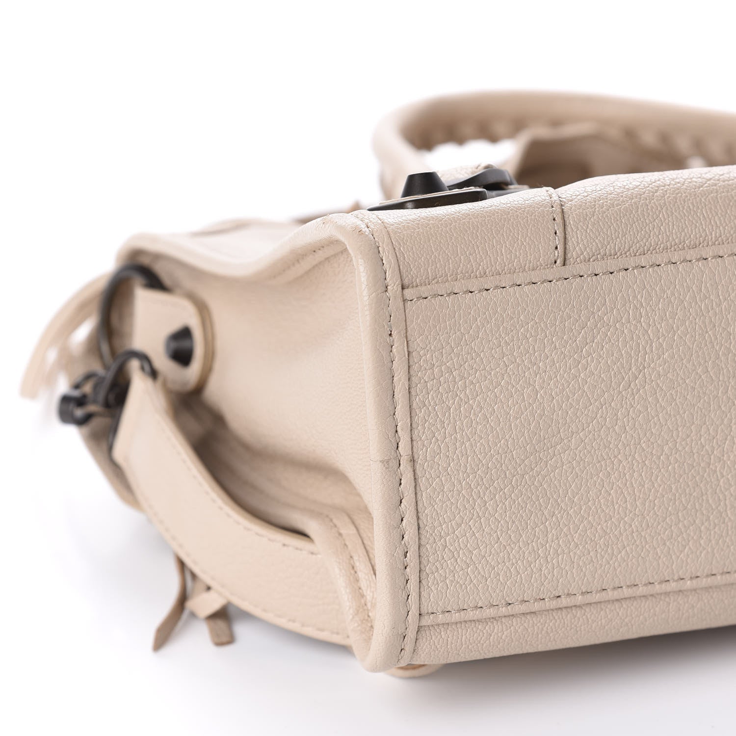 Balenciaga Chevre Classic Hardware Metallic Edge S City Beige Tapioca 6 of 10