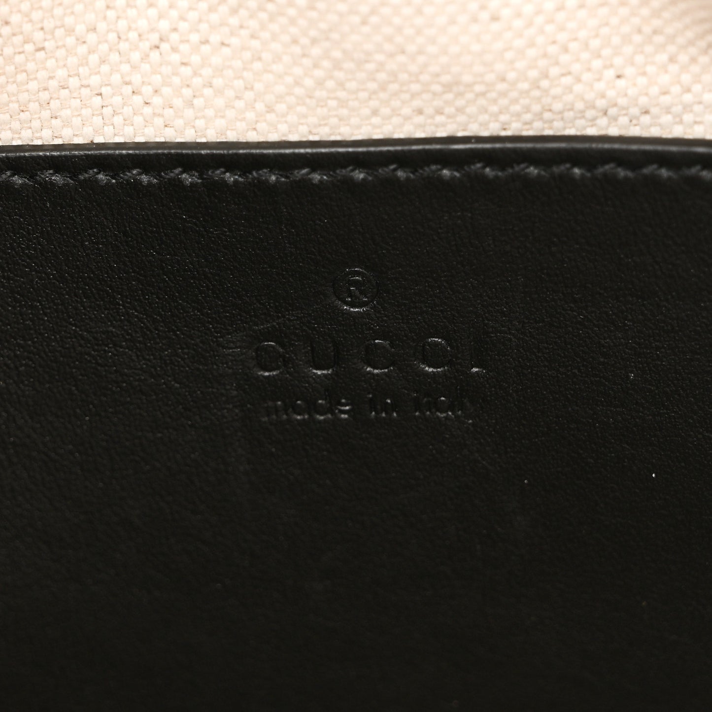Calfskin GG Matelasse Shoulder Bag Black Natural
