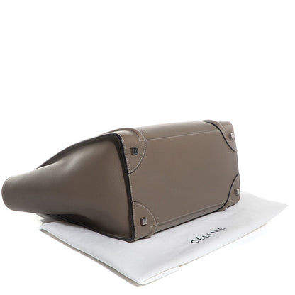Celine Drummed Calfskin Mini Luggage Souris 3 of 8