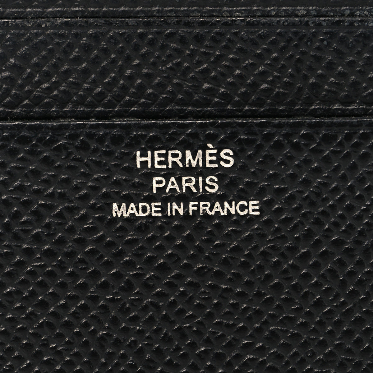 Hermes Epsom Citizen Twill Card Case Black 6 of 8