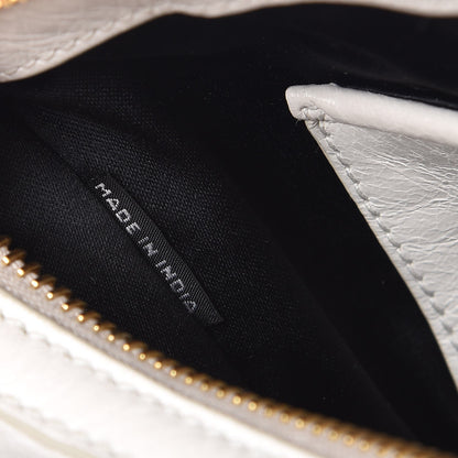 Miu Miu Vitello Shine Zip Tote Talco 11 of 14