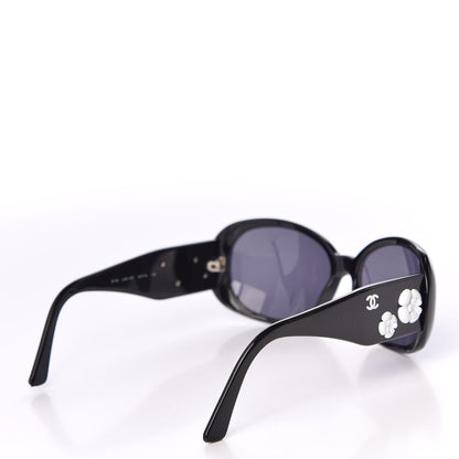 Chanel Camellia CC Sunglasses 5113 Black 4 of 8