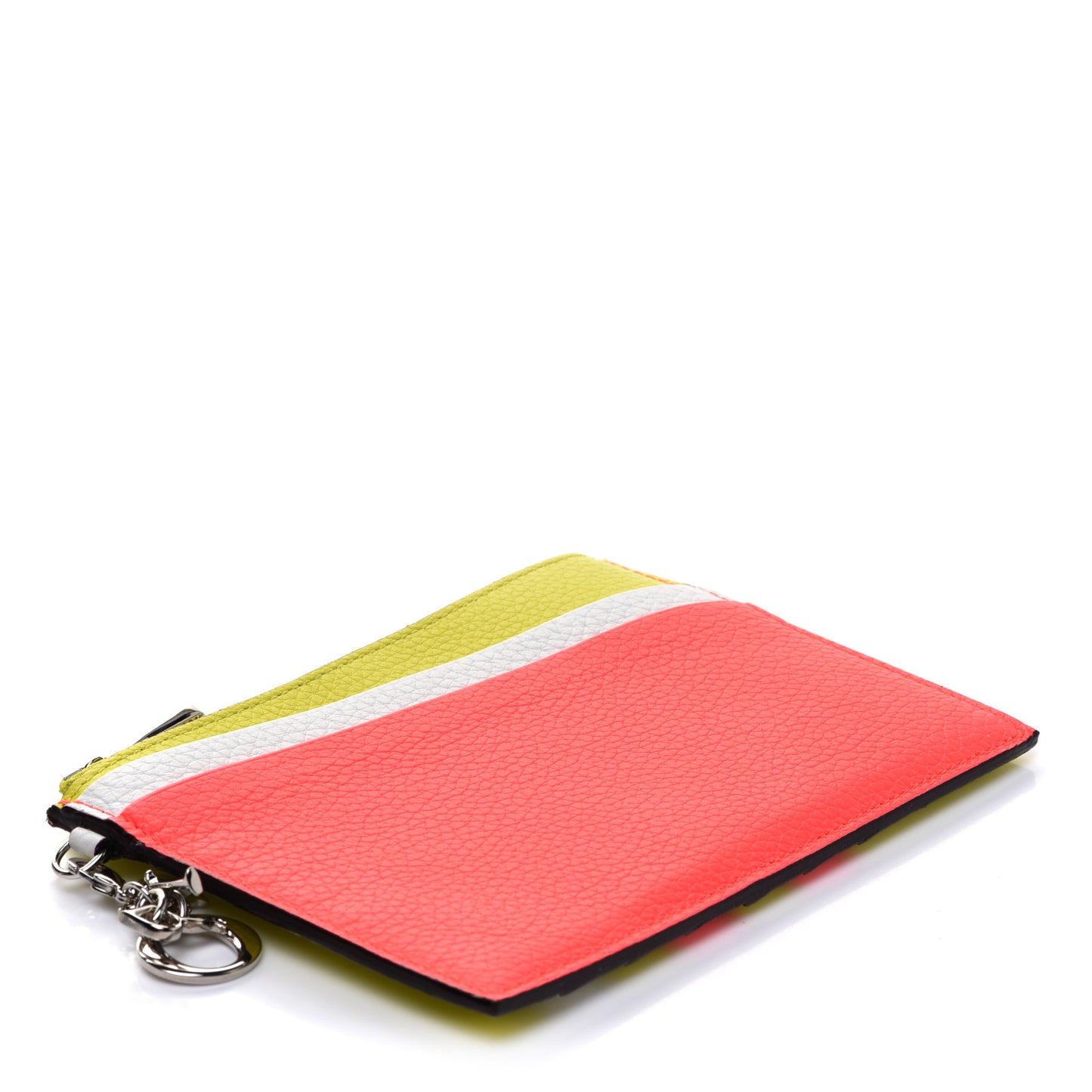Bullcalf Tri-Color Diorissimo Card Holder Vert Acide