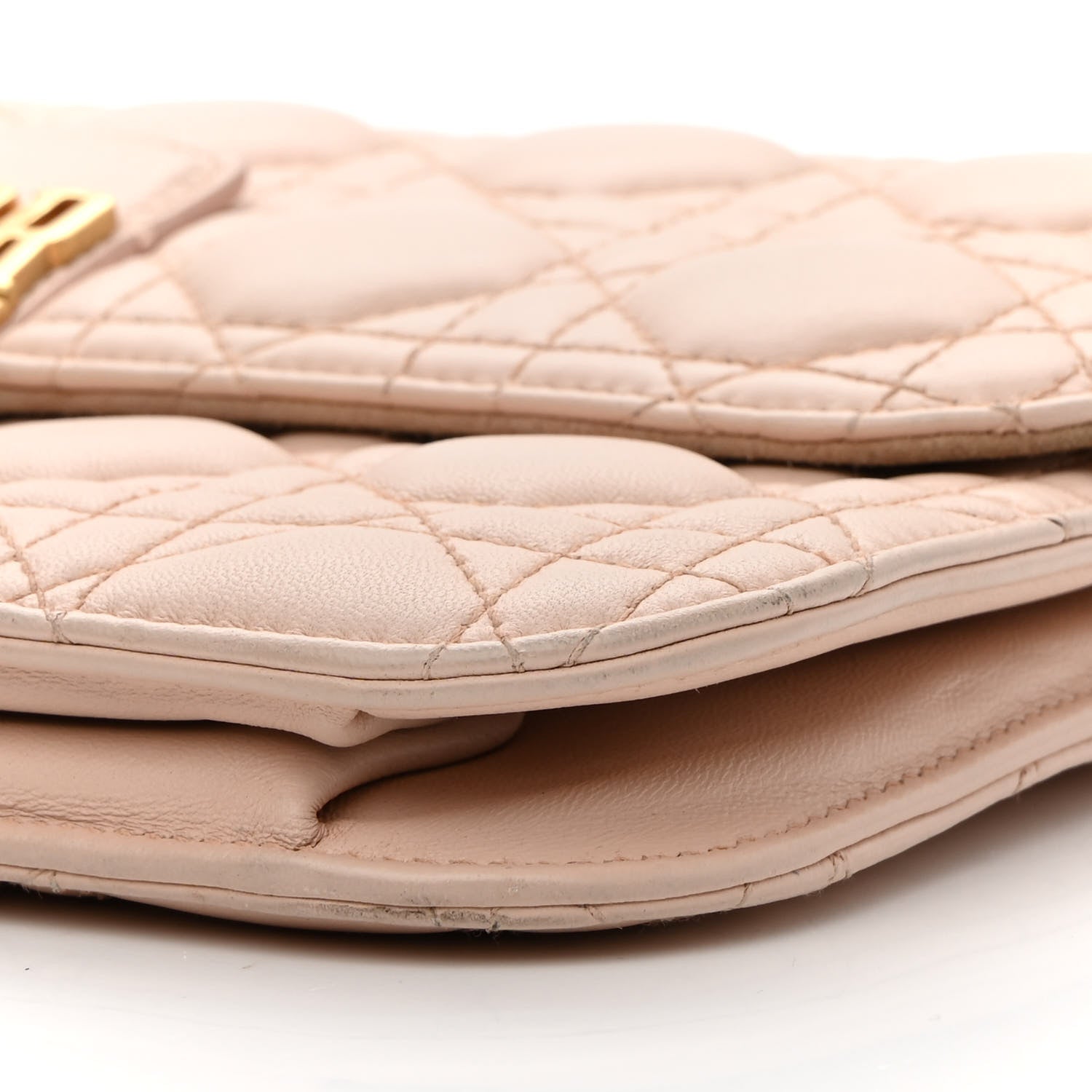 Christian Dior Lambskin Cannage Large Dioraddict Flap Rose Poudre 7 of 11
