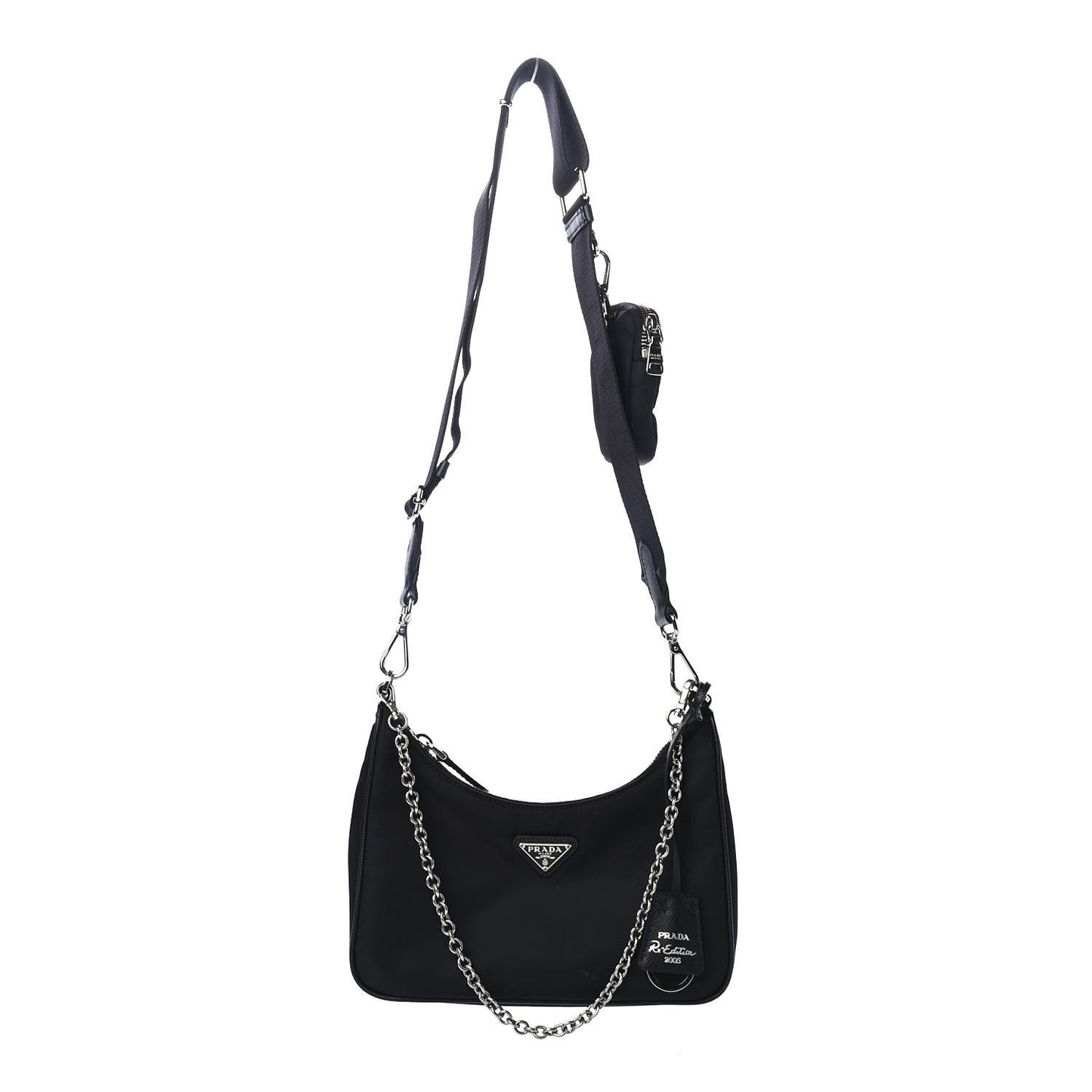 Nylon Re-Edition 2005 Shoulder Bag Black