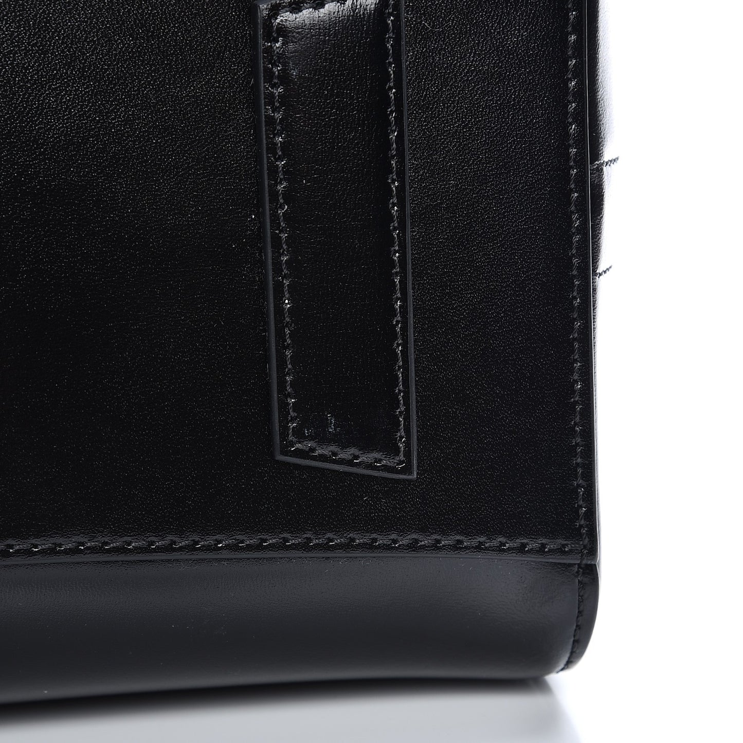 Shiny Lord Calfskin Small Antigona Black