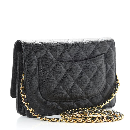 Chanel Caviar Quilted Wallet On Chain WOC Black 3 of 13