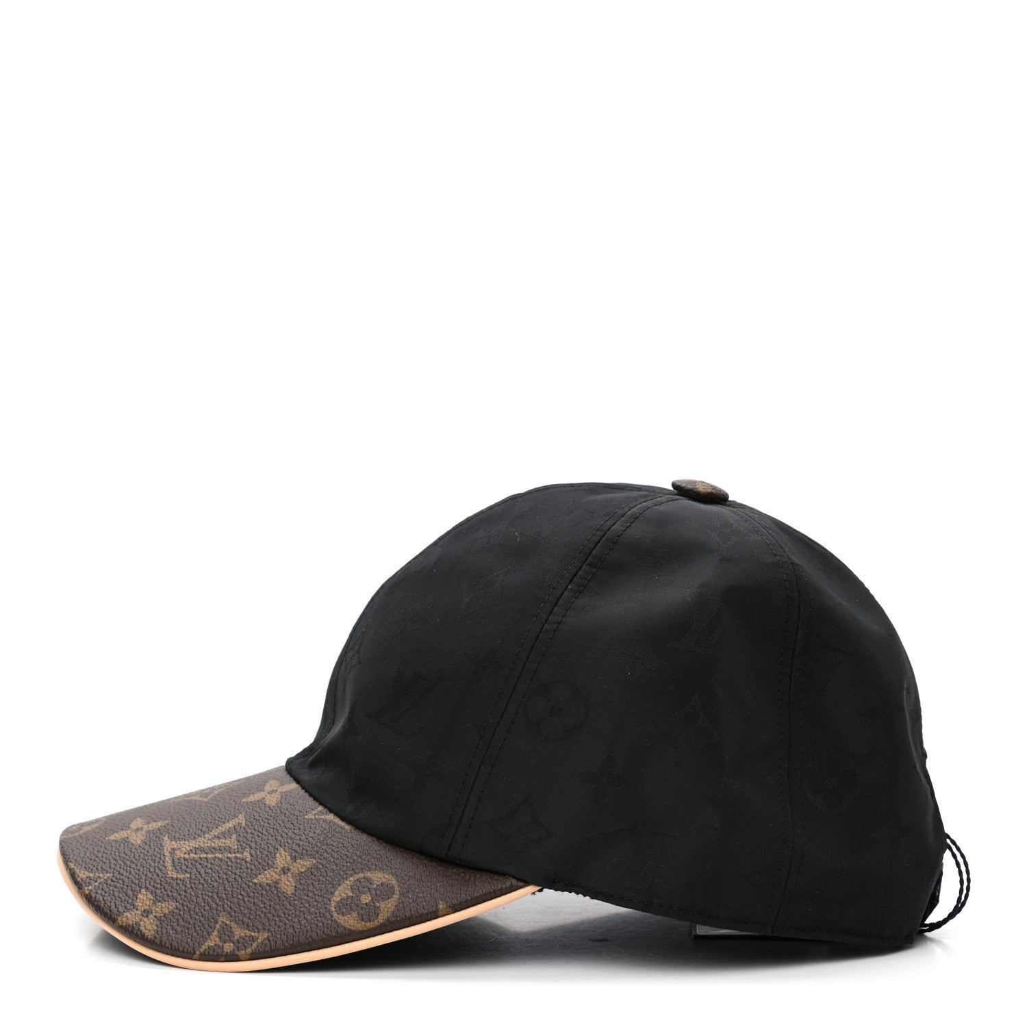 Louis Vuitton Polyester Silk Monogram LV Get Ready Cap M Black 4 of 7