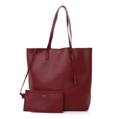 Saint Laurent Calfskin Large Shopping Tote Bordeaux 1 of 13