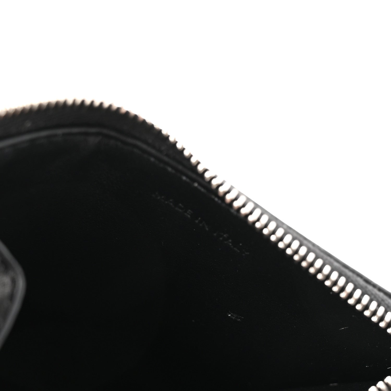 Celine Calfskin Triomphe Embossed Zipped Card Holder Black 5 of 8