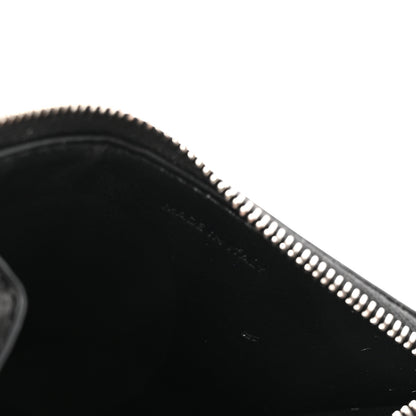 Celine Calfskin Triomphe Embossed Zipped Card Holder Black 5 of 8
