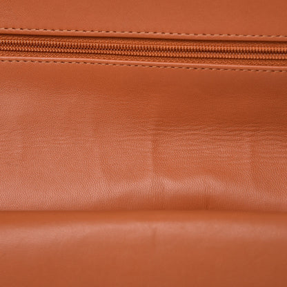 Chanel Patent Quilted Medium Double Flap Orange 10 of 13