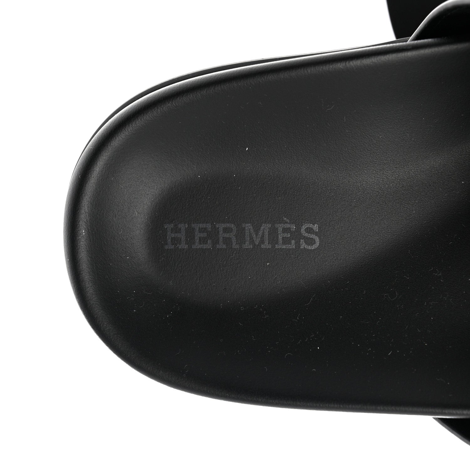 Hermes Calfskin Womens Chypre Sandals 40.5 Black 7 of 9