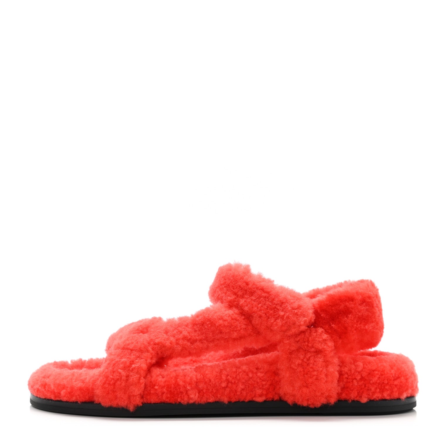 Fendi Shearling FF Fendi Feel Sandals 38 Georgia Georgia Scuro 1 of 9