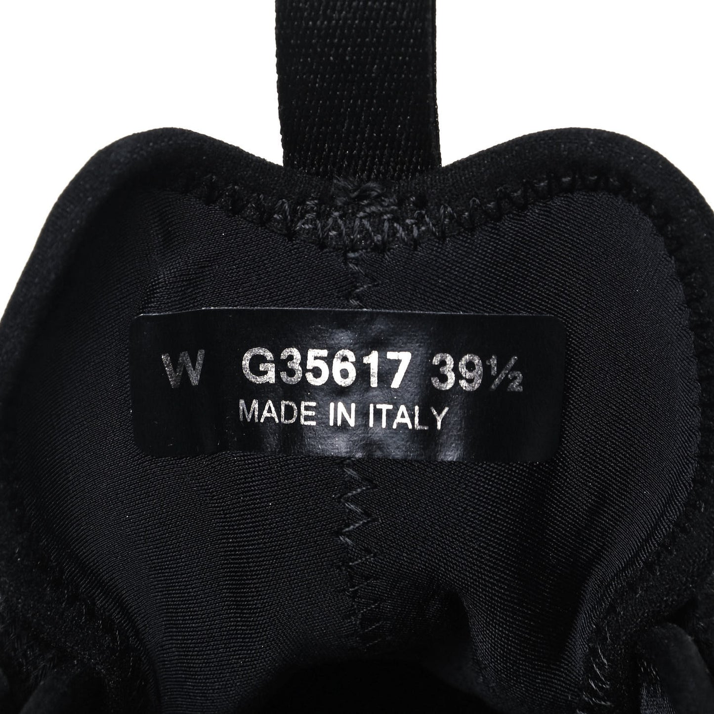 Velvet Calfskin Mixed Fibers CC Sneakers 39.5 Black