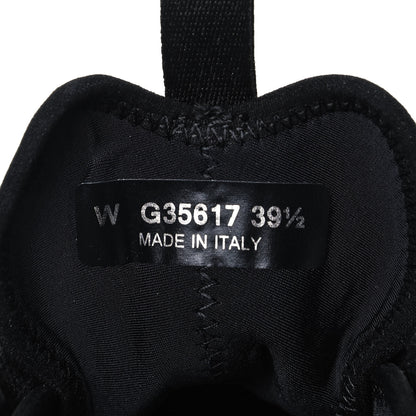 Chanel Velvet Calfskin Mixed Fibers CC Sneakers 39.5 Black 7 of 8