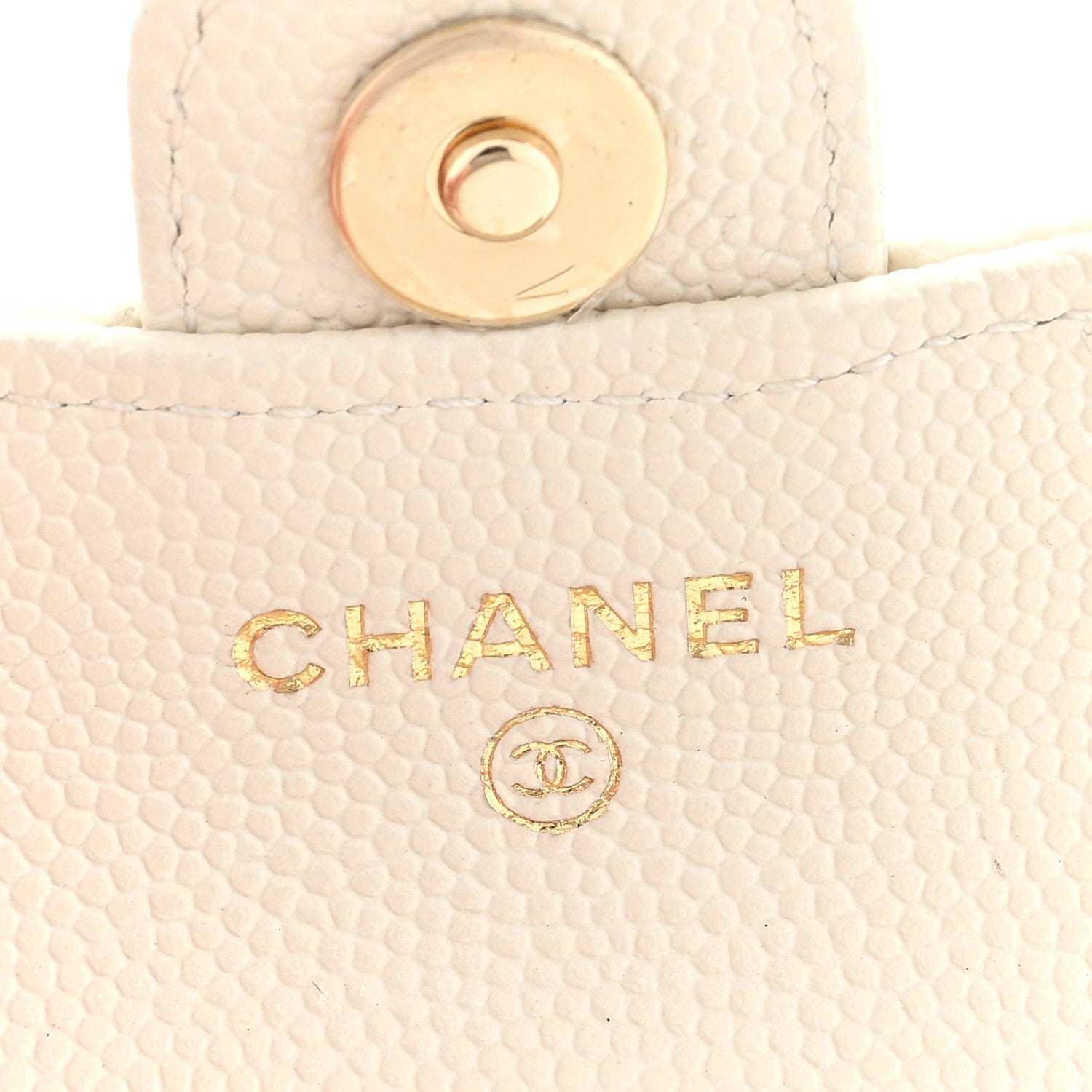 Chanel Caviar Quilted Airpods Pro Case White 5 of 5