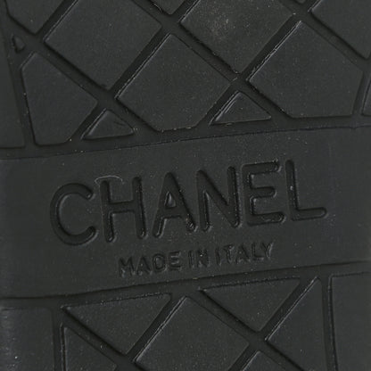 Chanel Lambskin Patent Cap Toe CC Sneakers 39 White Black 11 of 19