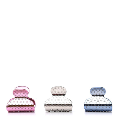 Louis Vuitton Monogram Hair Accessories Blue Pink Silver 1 of 4