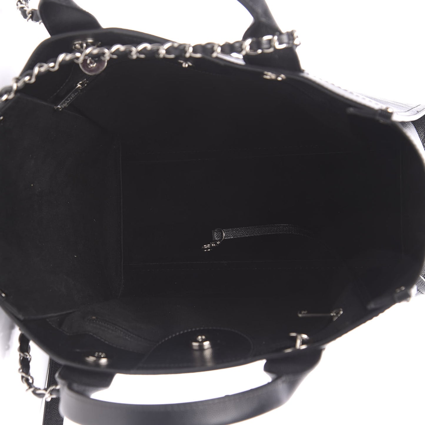 Caviar Small Studded Deauville Tote Black