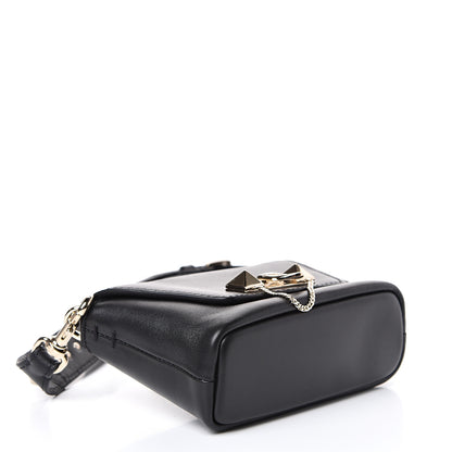 Valentino Garavani Vitello Small Rockstud Demilune Crossbody Bag Black 3 of 14