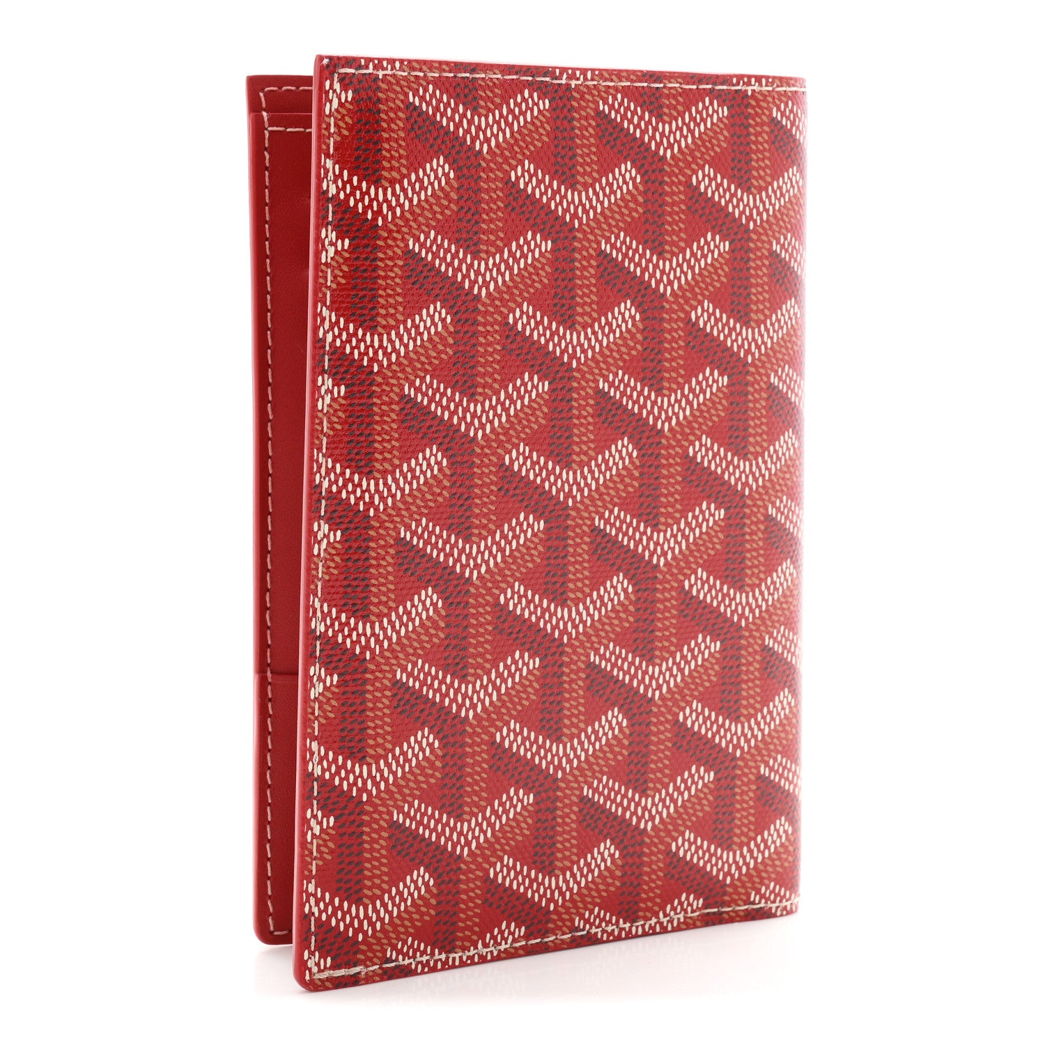 Goyard Goyardine Grenelle Passport Wallet Red 3 of 6