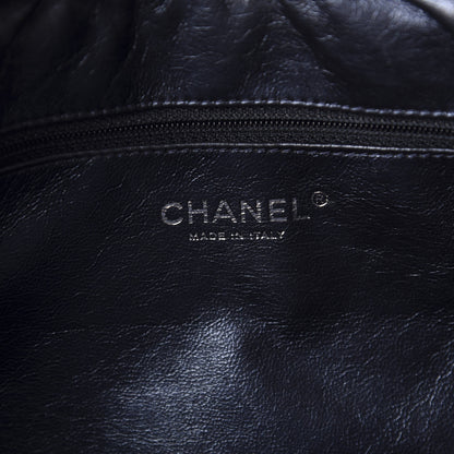 Chanel Metallic Aged Calfskin Quilted Medium Reissue Camera Case Bag Blue 8 of 9