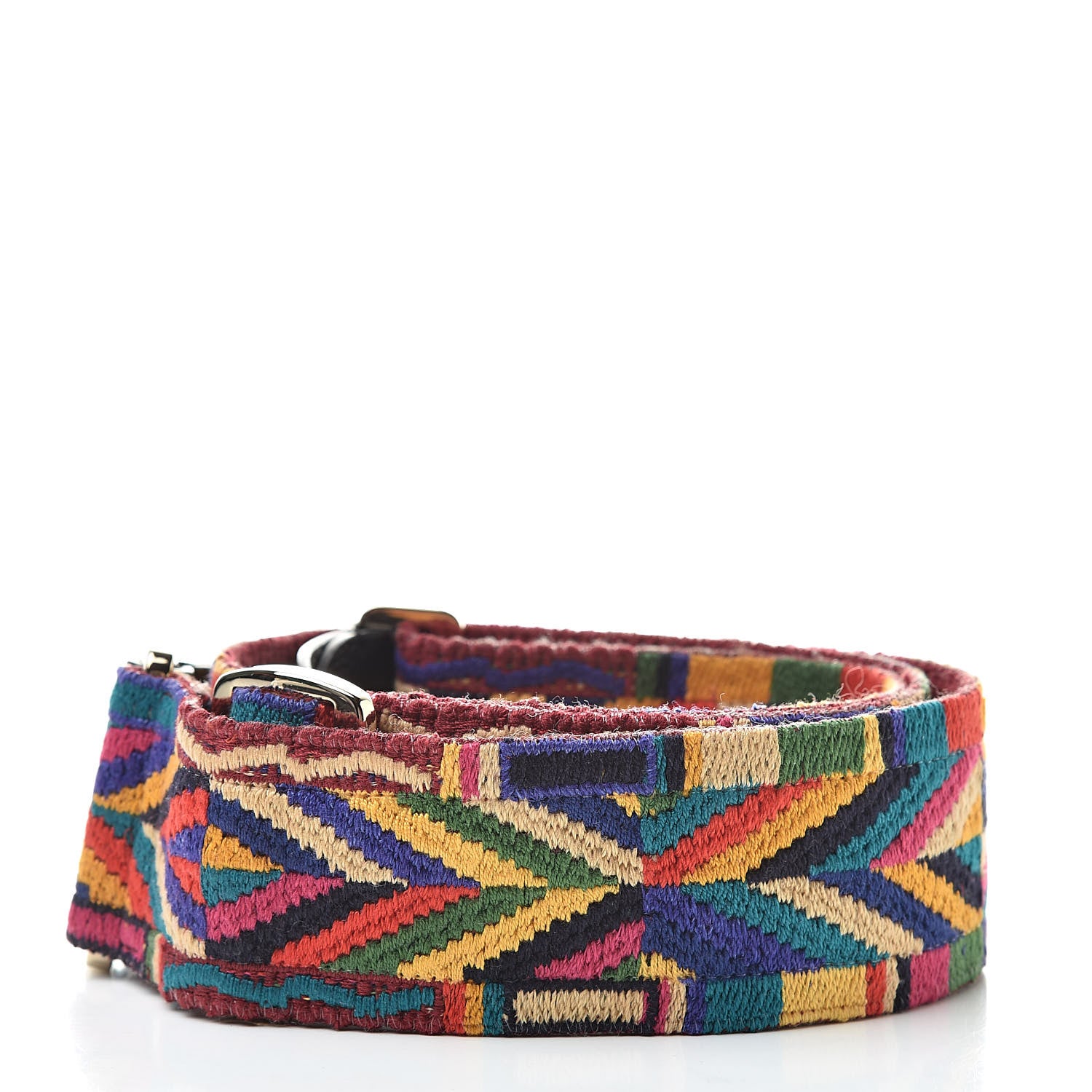 Valentino Garavani Canvas Native Couture 1975 Embroidered Rockstud Guitar Strap Multicolor 2 of 4