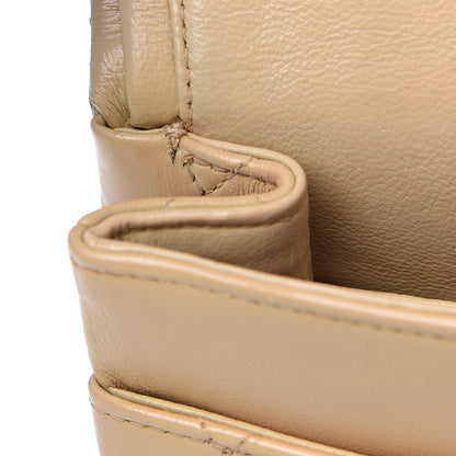Chanel Lambskin Quilted Small Double Flap Beige 10 of 14
