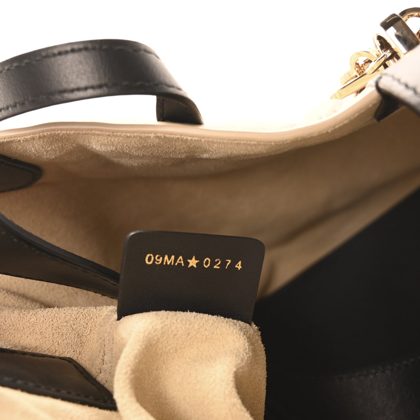 Calfskin Macrocannage Medium Toujours Tan Black