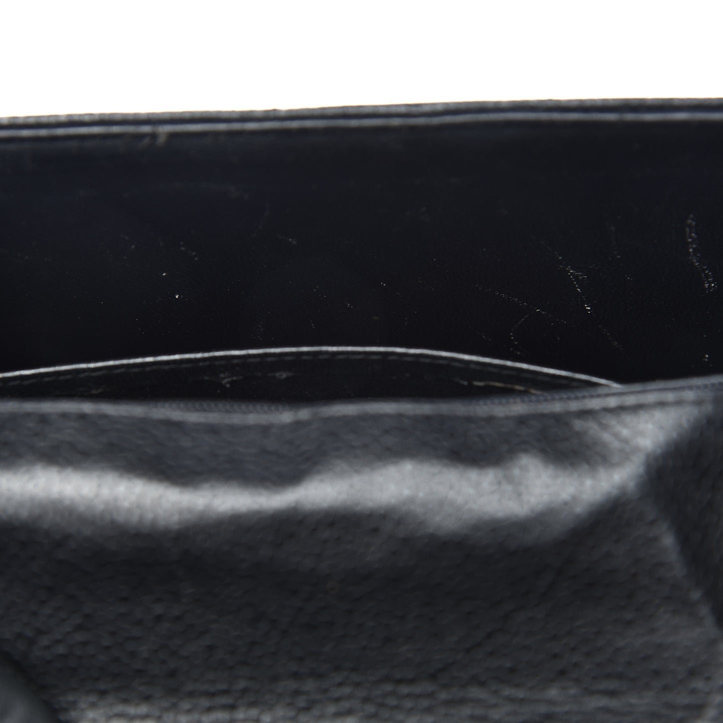 Caviar Quilted Medium Single Flap Black