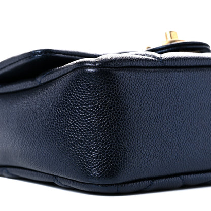 Chanel Iridescent Caviar Quilted Mini My Perfect Flap Dark Blue 8 of 10