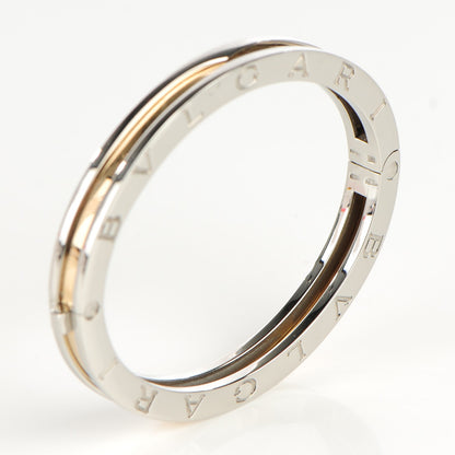 Bulgari 18K Yellow Gold Stainless Steel B.Zero1 Bangle Bracelet 3 of 7