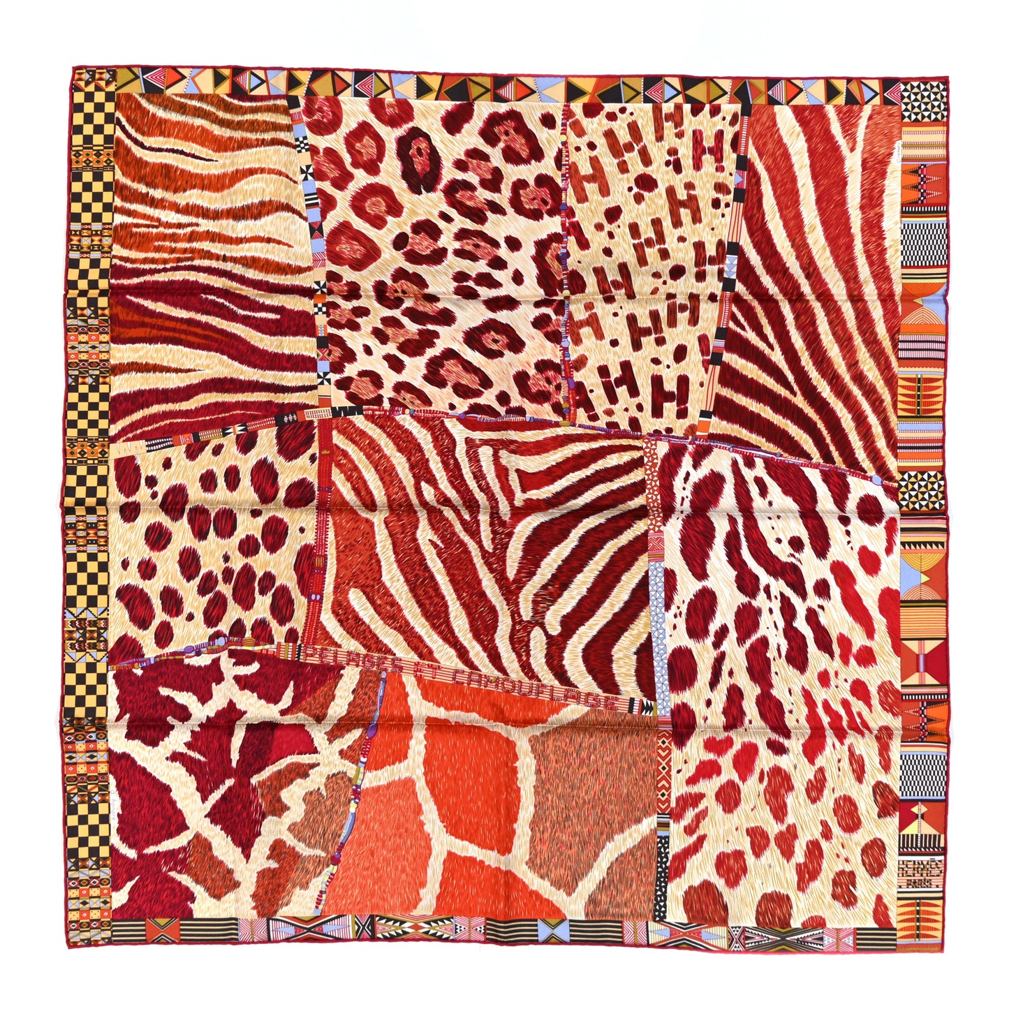 Silk Pelages et Camouflage Scarf 90