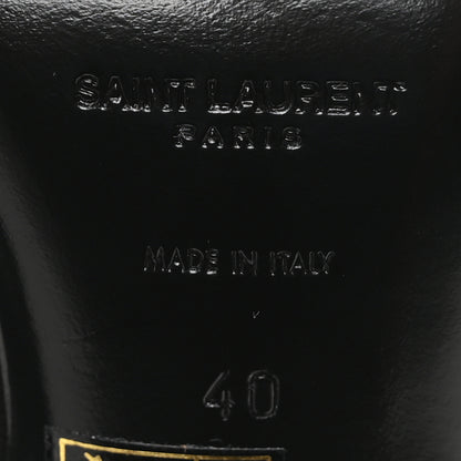 Saint Laurent Crystal Suede Calfskin Nadja 105 Ankle Strap Sandals 40 Black 7 of 8