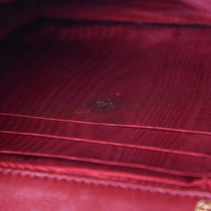 Chanel Caviar Timeless CC Wallet On Chain WOC Red 10 of 11