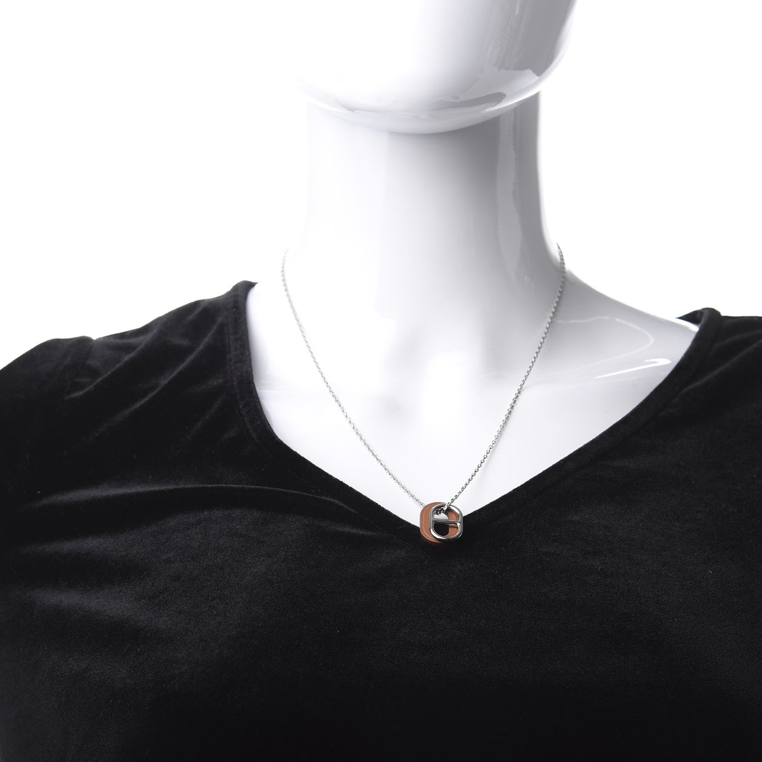Hermes Swift O'Maillon Pendant Necklace Gold 2 of 6
