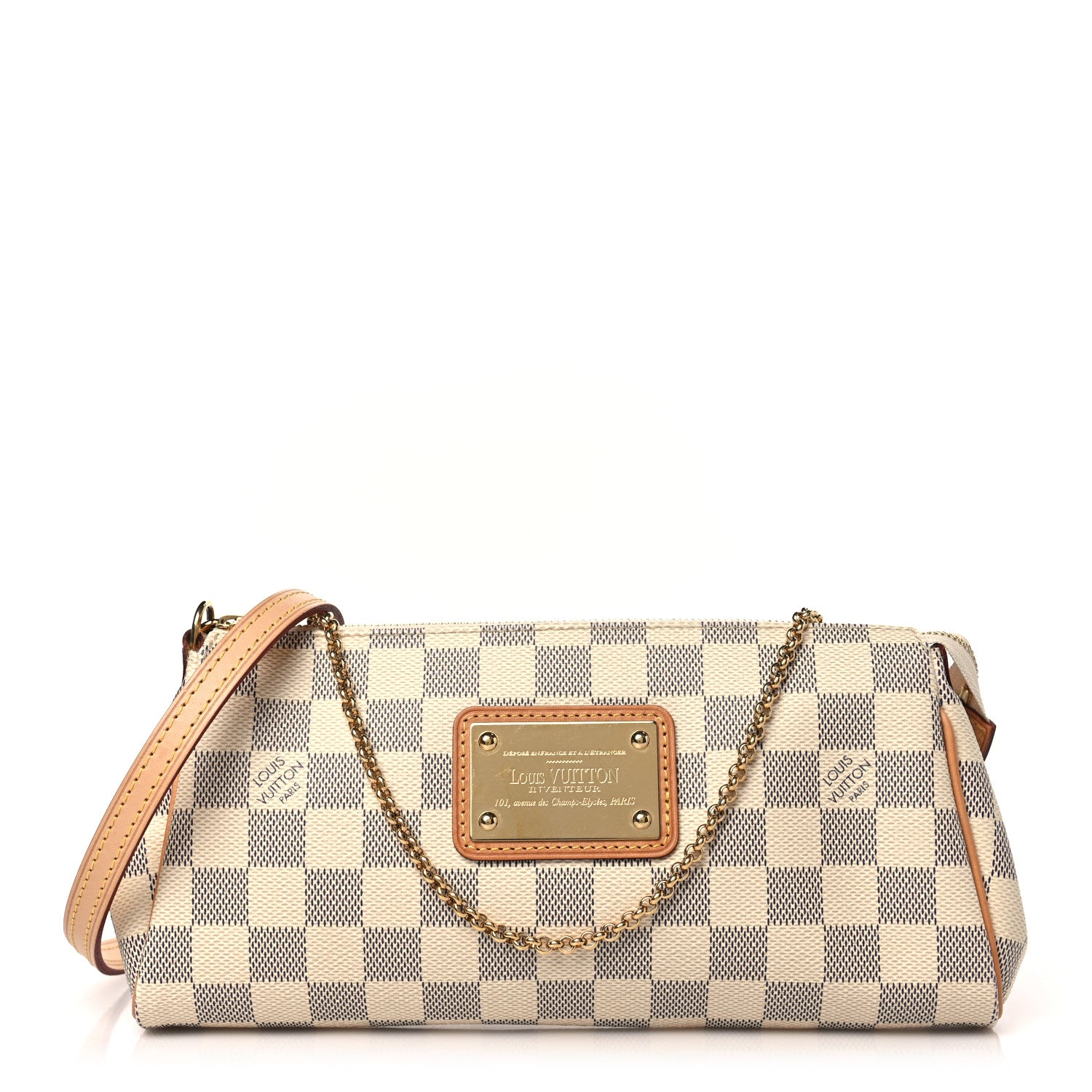 Louis Vuitton Damier Azur Eva Clutch 1 of 8