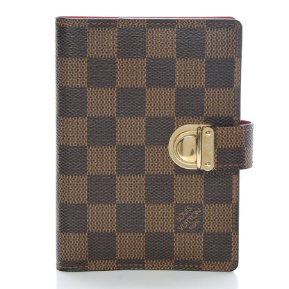 Louis Vuitton Damier Ebene Koala Small Ring Agenda Cover Red 1 of 9