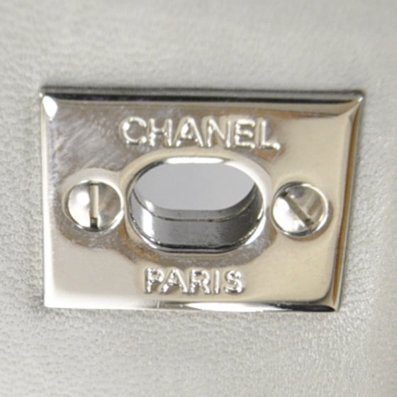 Chanel Lambskin Quilted Medium Flap Gray 9 of 11