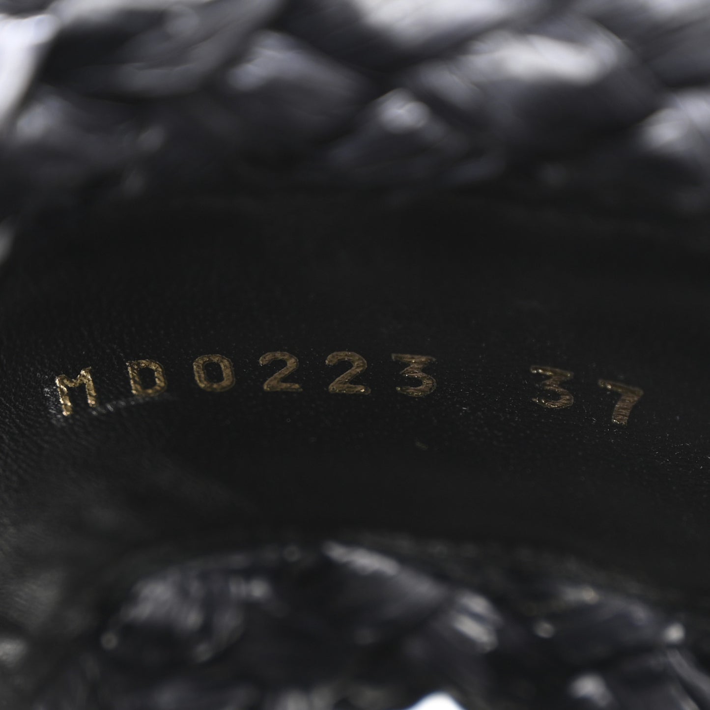 Raffia Embroidered Dway Mules Slide Sandals 37 Black