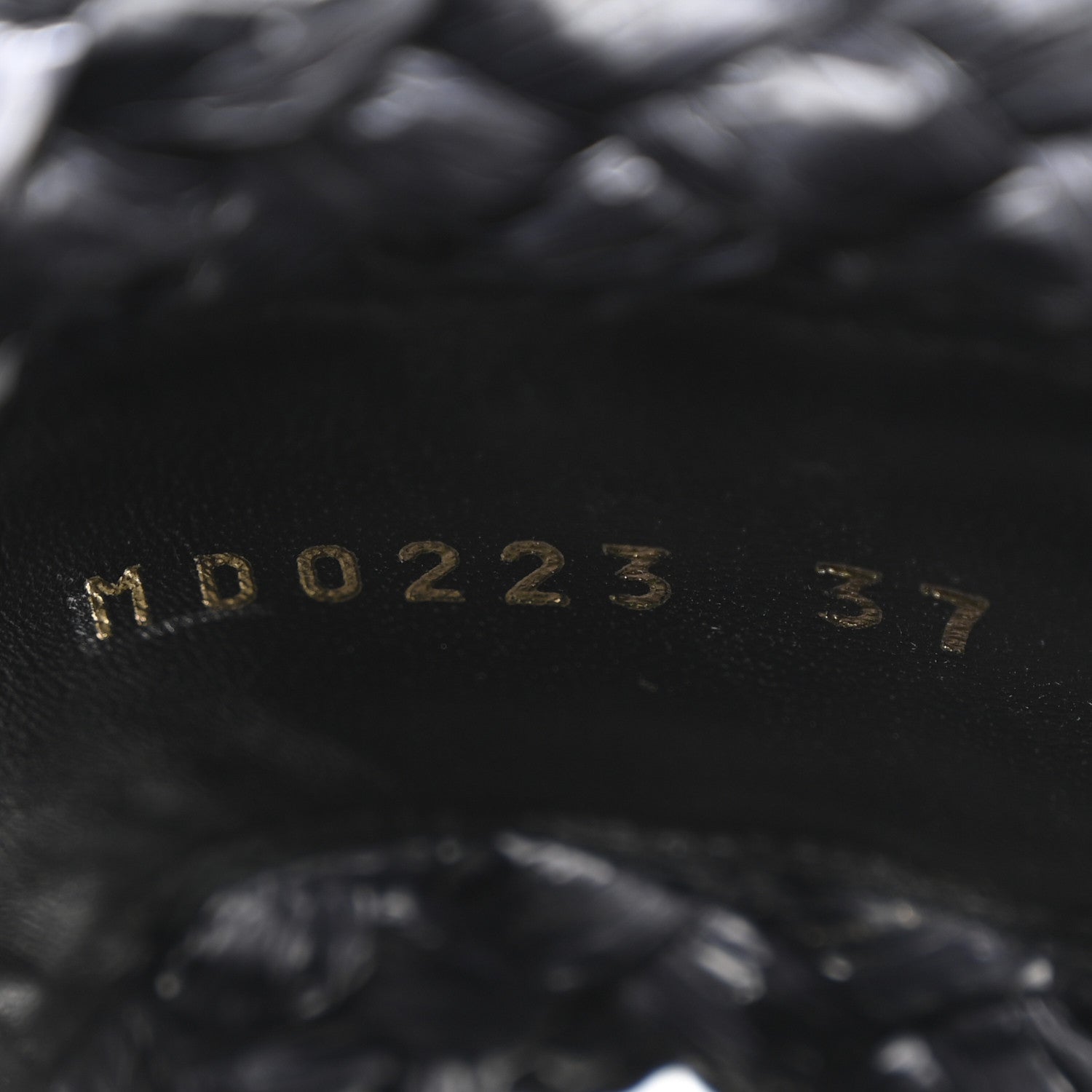 Christian Dior Raffia Embroidered Dway Mules Slide Sandals 37 Black 9 of 10