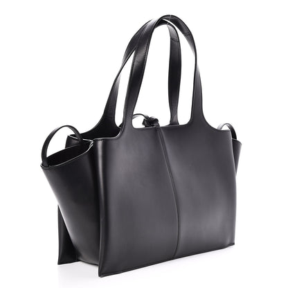 Celine Supple Natural Calfskin Medium Tri-Fold Bag Black 3 of 7