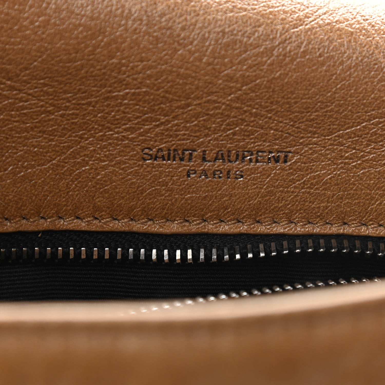 Saint Laurent Crinkled Calfskin Matelasse Monogram Medium Niki Chain Satchel Natural Tan 7 of 10