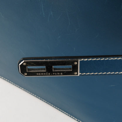 Hermes Box Kelly Depeche 38 Bleu Thalassa 11 of 34