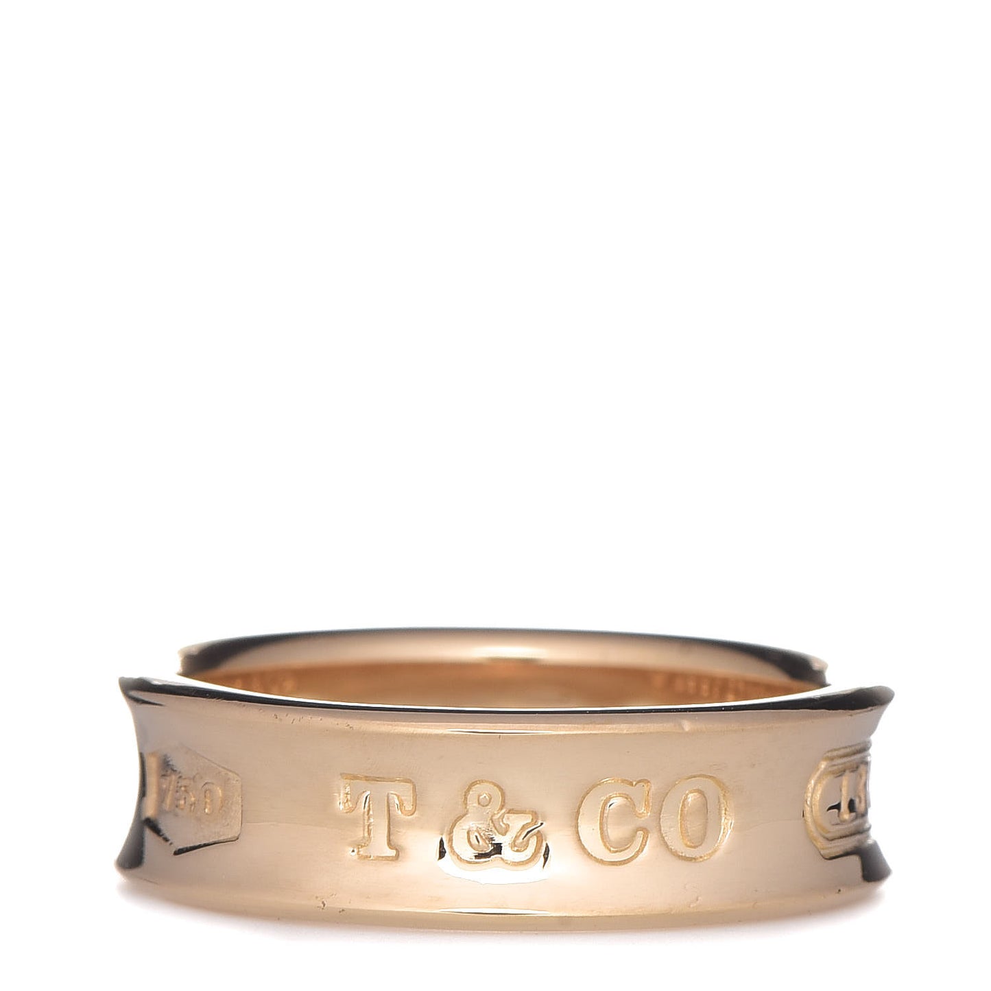 18K Yellow Gold 1837 Band Ring 55 7.25