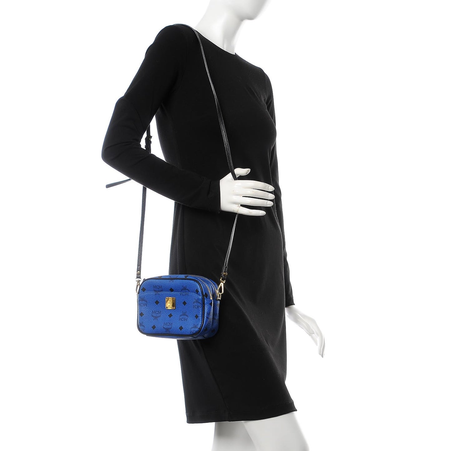 Visetos Mini Camera Crossbody Bag Blue