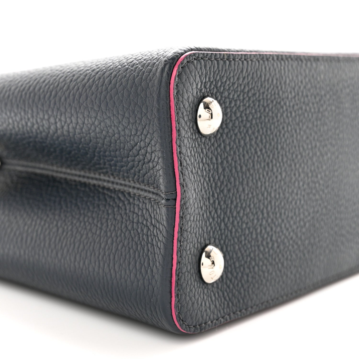 Louis Vuitton Taurillon Capucines PM Cobalt Fuchsia 8 of 12