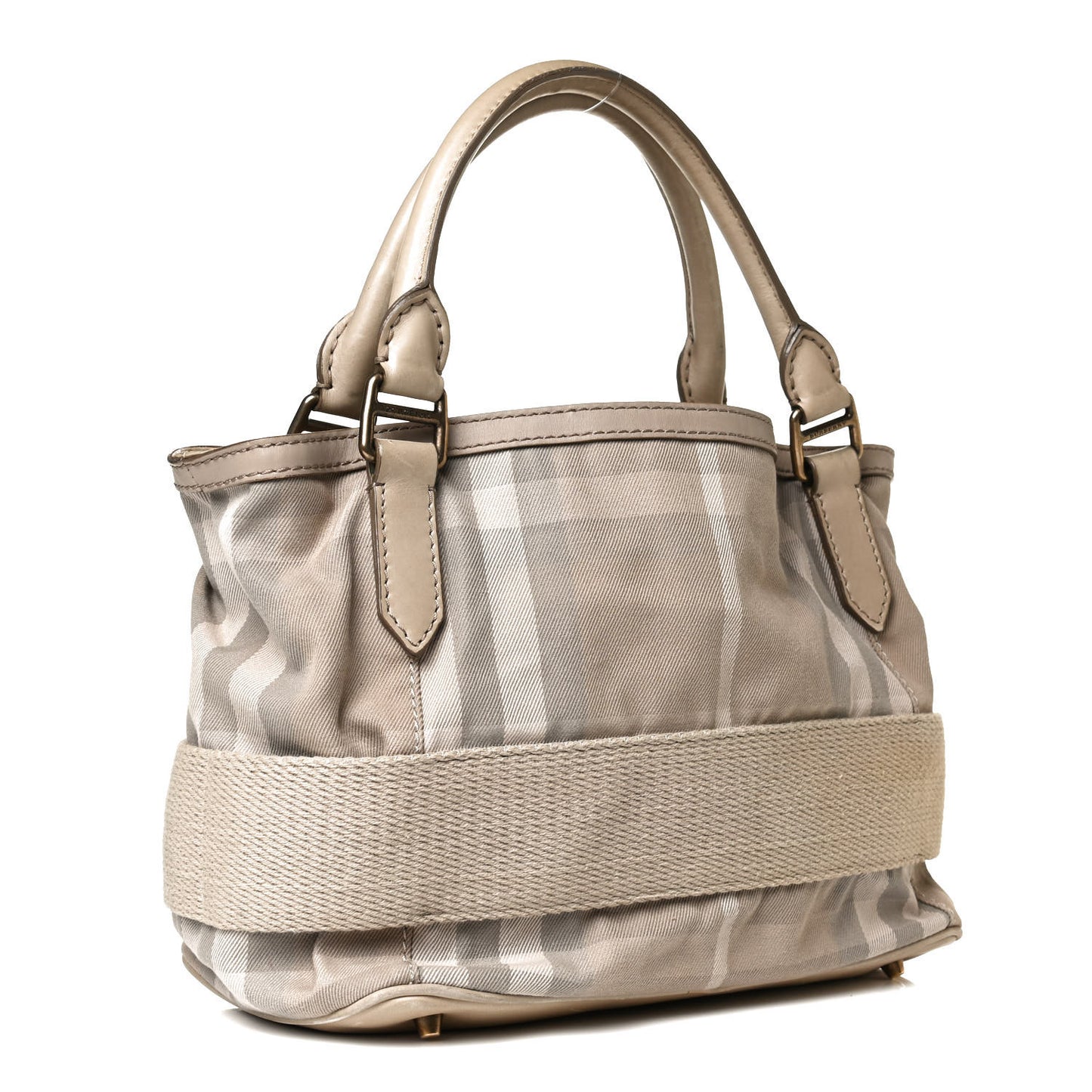 Canvas House Check Parsons Satchel Light Beige